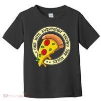 Funny 1 Pizza Everybody Knows The Rules Toddler T-Shirt thumb 0