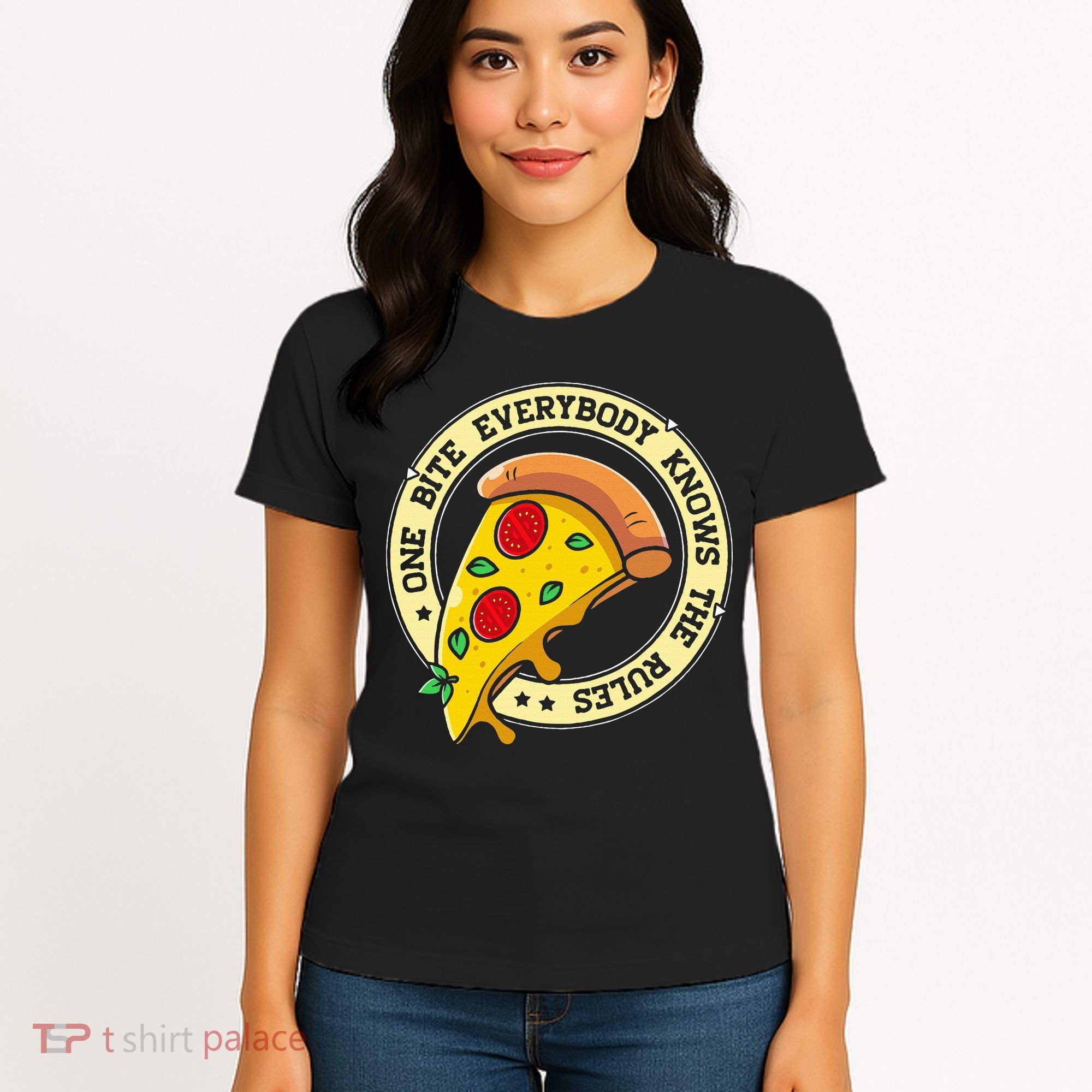 Funny 1 Pizza Everybody Knows The Rules Women's T-Shirt