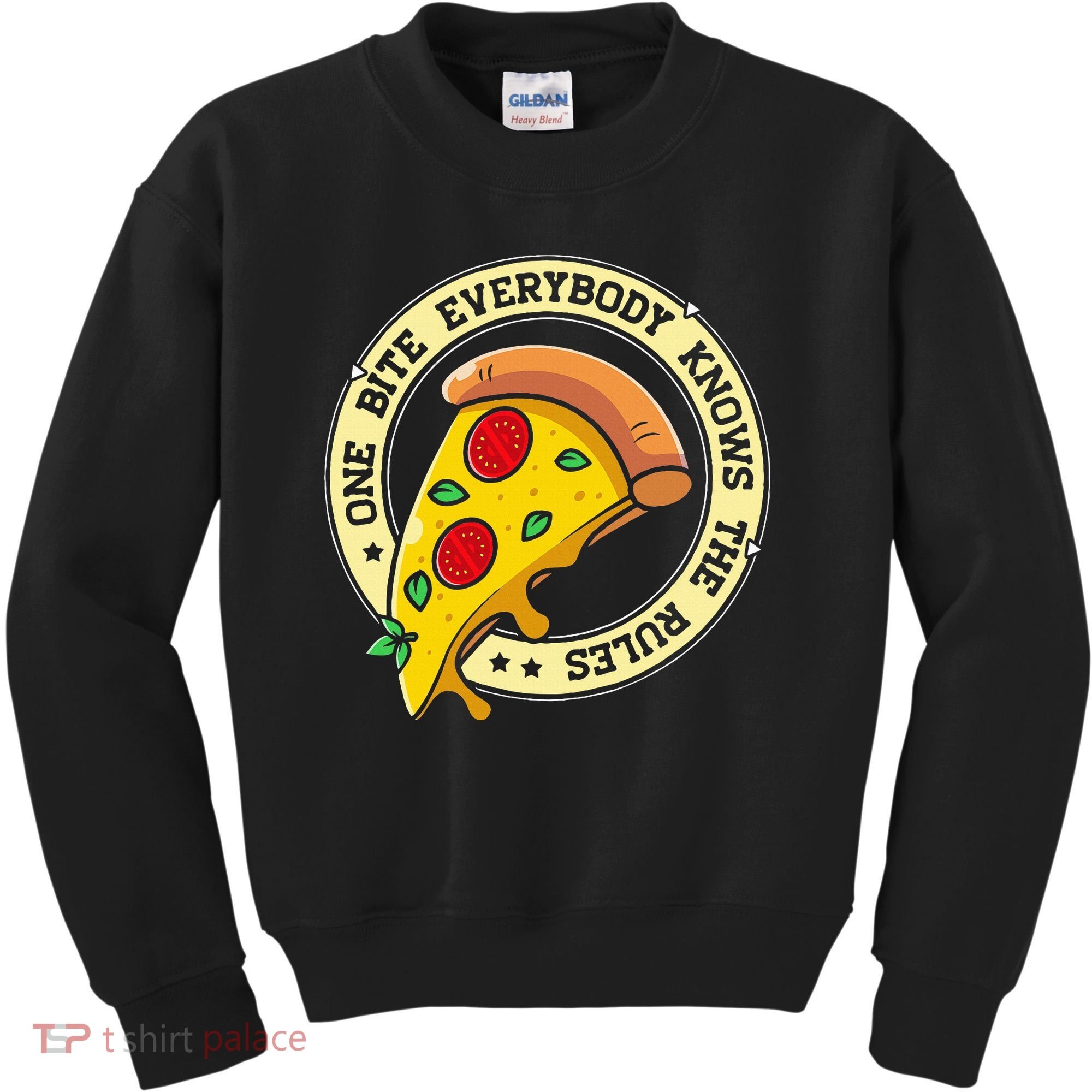 Funny 1 Pizza Everybody Knows The Rules Kids Sweatshirt