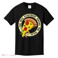 Funny 1 Pizza Everybody Knows The Rules Kids T-Shirt thumb 0