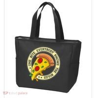 Funny 1 Pizza Everybody Knows The Rules Tote Bag thumb 3