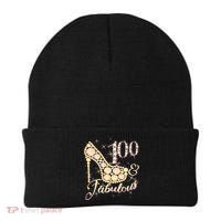 Fabulous & 100 Sparkly Heel 100th Birthday Beanie thumb 0