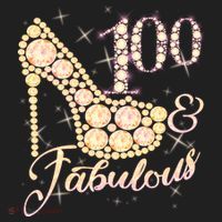 Fabulous & 100 Sparkly Heel 100th Birthday Tumbler thumb 3