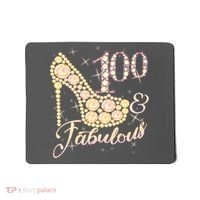 Fabulous & 100 Sparkly Heel 100th Birthday Mousepad thumb 0