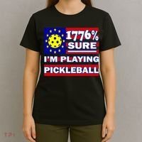 Funny 1776 Sure IM Playing Pickleball T-Shirt thumb 4