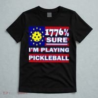 Funny 1776 Sure IM Playing Pickleball T-Shirt thumb 5
