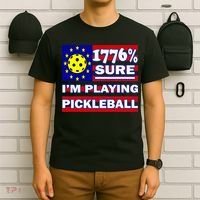 Funny 1776 Sure IM Playing Pickleball T-Shirt thumb 6