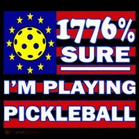 Funny 1776 Sure IM Playing Pickleball Baby Bodysuit thumb 2