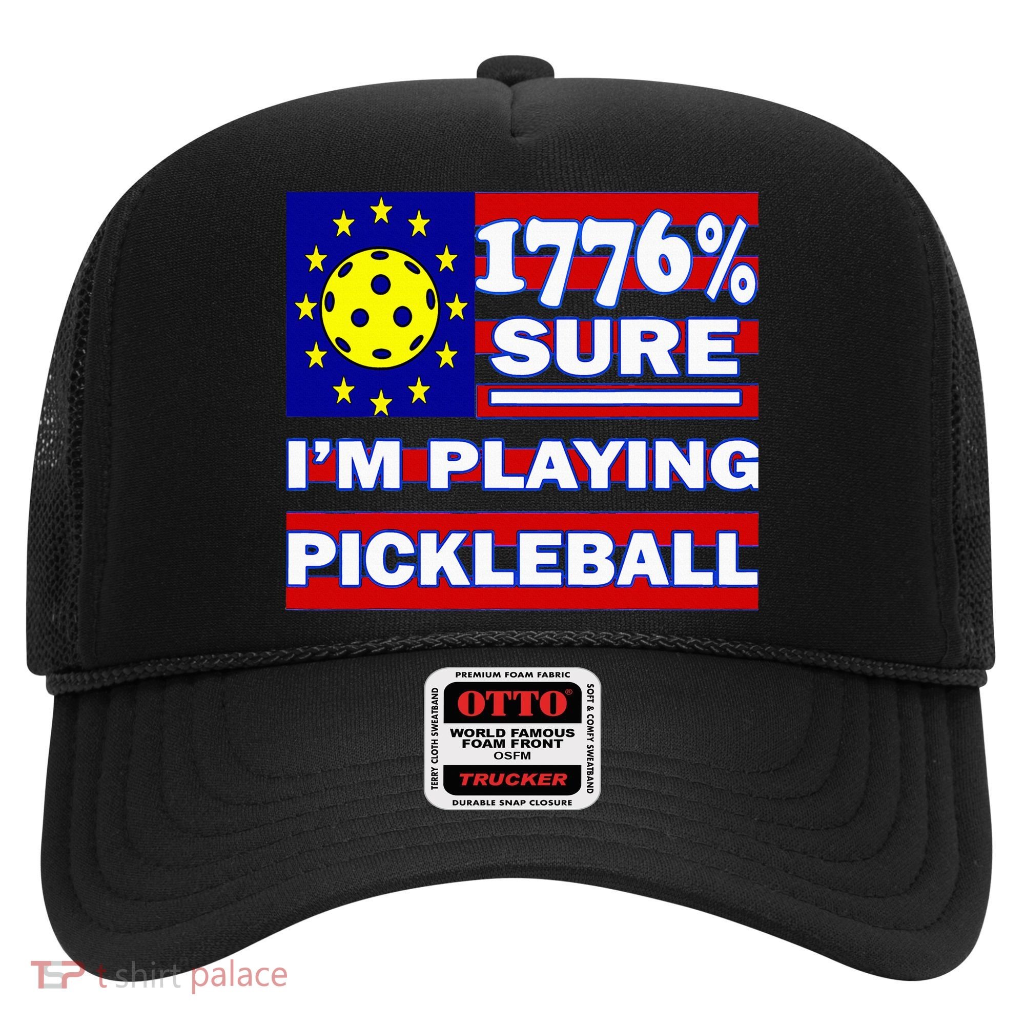 Funny 1776 Sure IM Playing Pickleball Hat