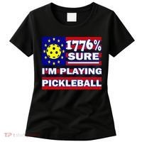 Funny 1776 Sure IM Playing Pickleball Women's T-Shirt thumb 0
