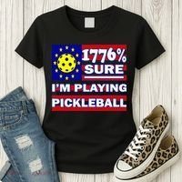 Funny 1776 Sure IM Playing Pickleball Women's T-Shirt thumb 3