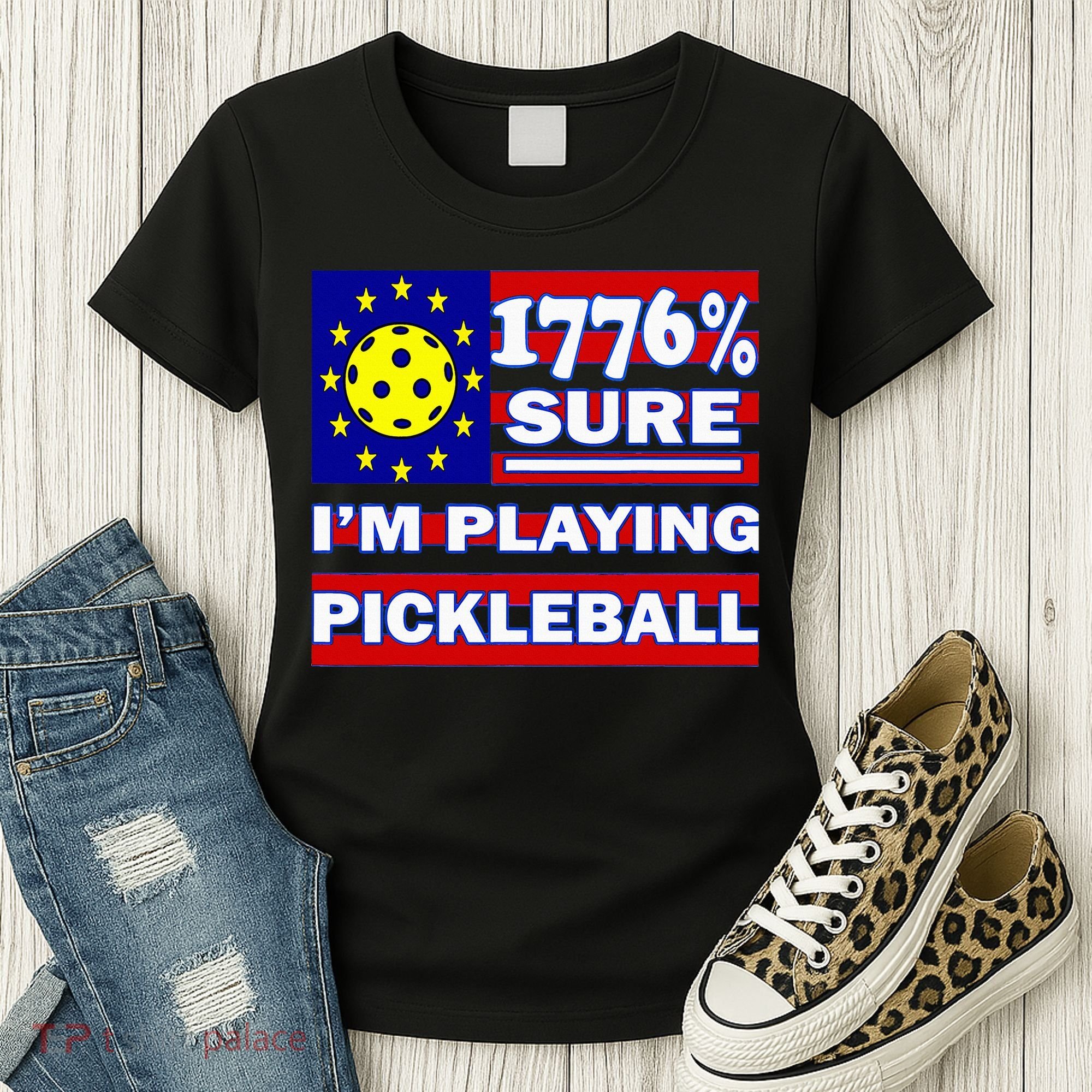 Funny 1776 Sure IM Playing Pickleball Women's T-Shirt