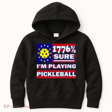 Funny 1776 Sure IM Playing Pickleball Kids Hoodie