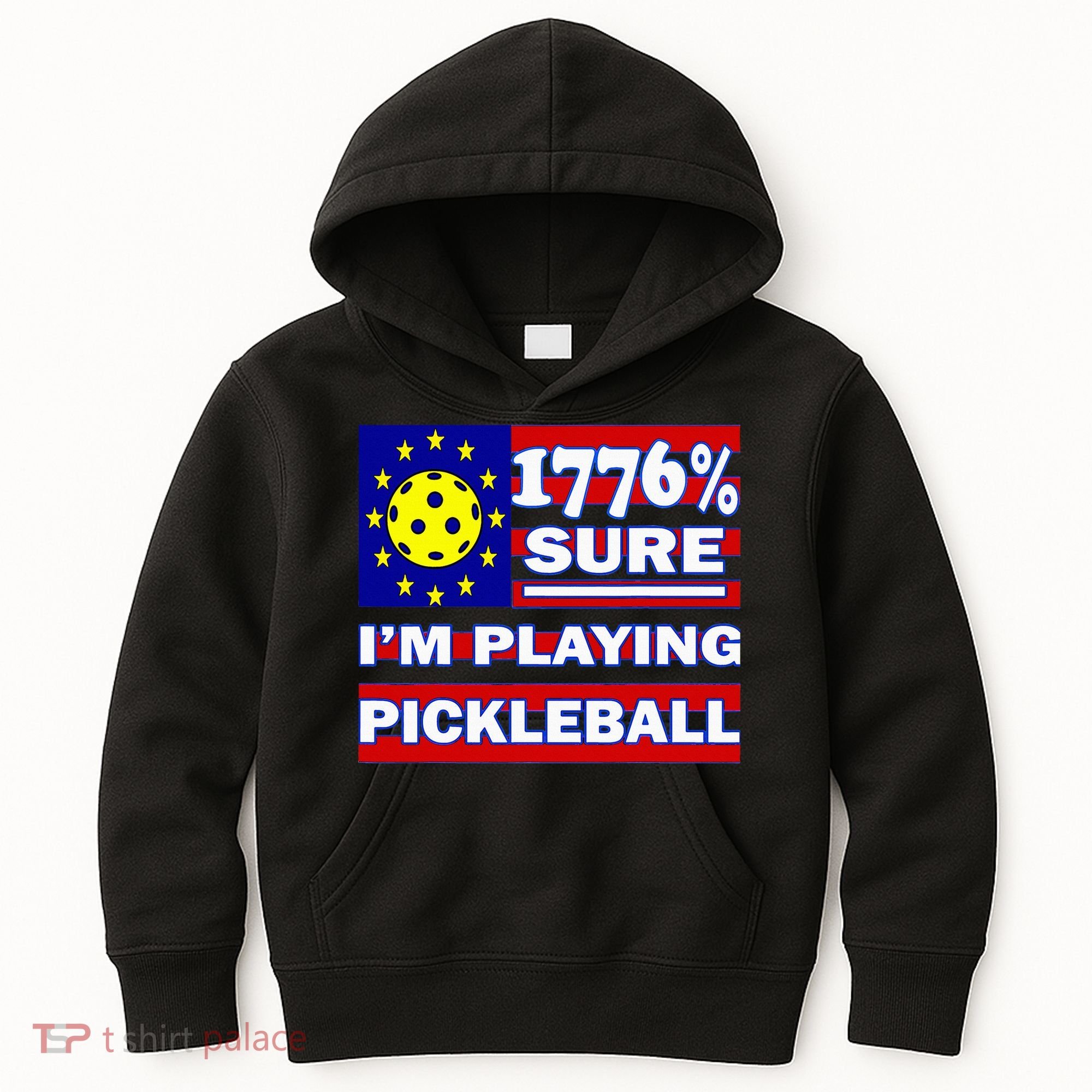 Funny 1776 Sure IM Playing Pickleball Kids Hoodie
