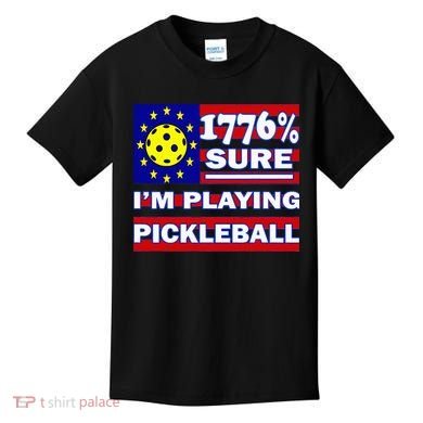Funny 1776 Sure IM Playing Pickleball Kids T-Shirt