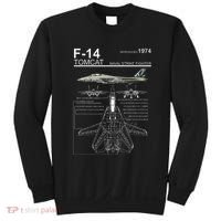 F 14 Tomcat Fighter Jet Diagram Graphic Sweatshirt thumb 0