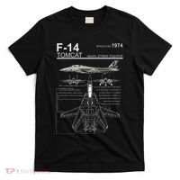 F 14 Tomcat Fighter Jet Diagram Graphic T-Shirt thumb 0
