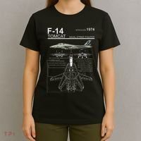 F 14 Tomcat Fighter Jet Diagram Graphic T-Shirt thumb 4