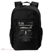 F 14 Tomcat Fighter Jet Diagram Graphic Backpack thumb 0
