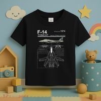 F 14 Tomcat Fighter Jet Diagram Graphic Toddler T-Shirt thumb 3