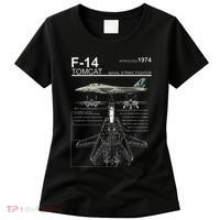 F 14 Tomcat Fighter Jet Diagram Graphic Women's T-Shirt thumb 0