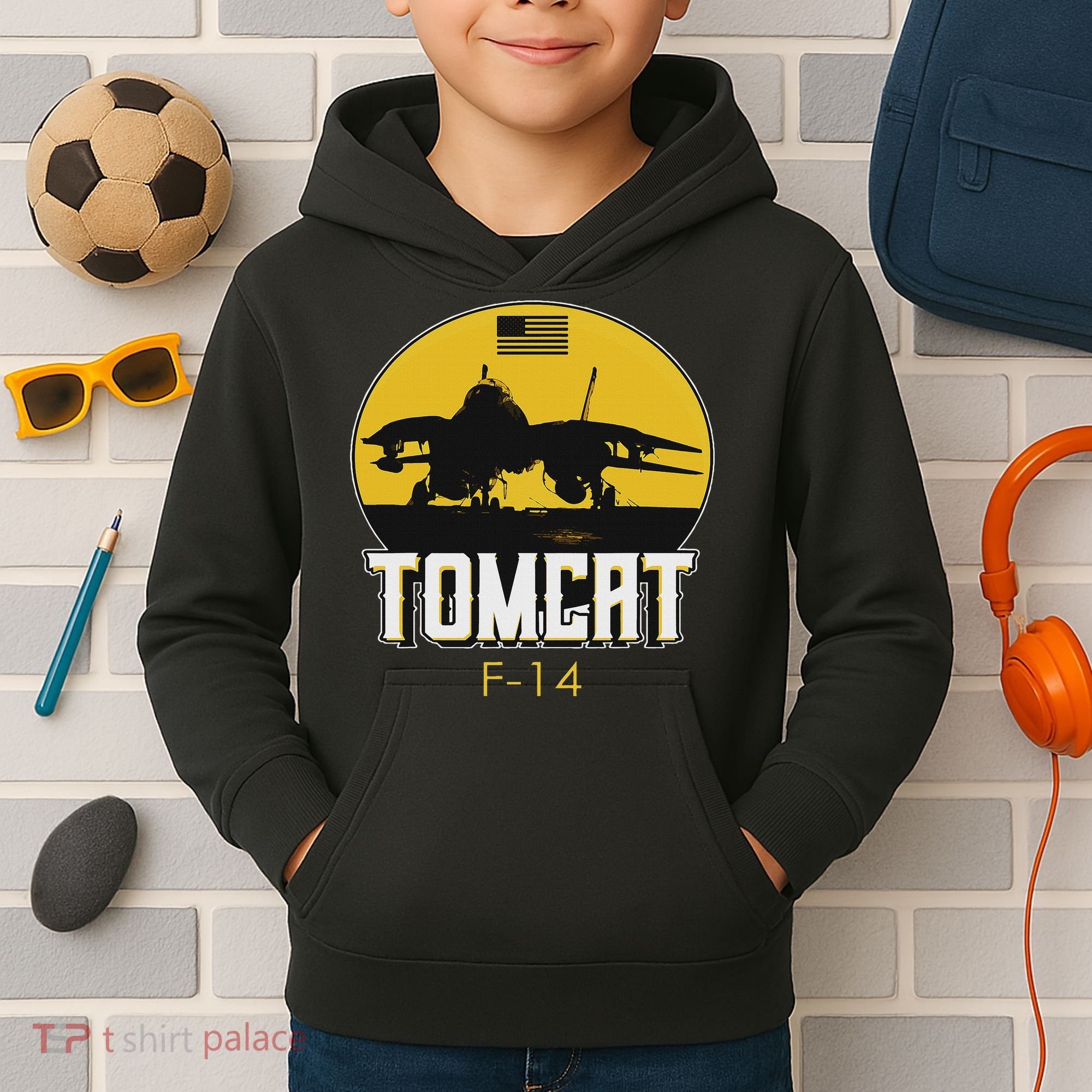 F 14 Tomcat Fighter Jet Kids Hoodie
