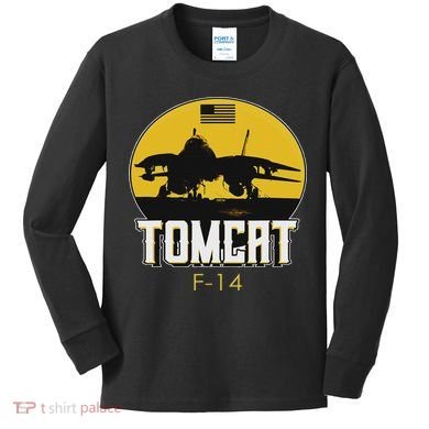 F 14 Tomcat Fighter Jet Kids Long Sleeve Shirt