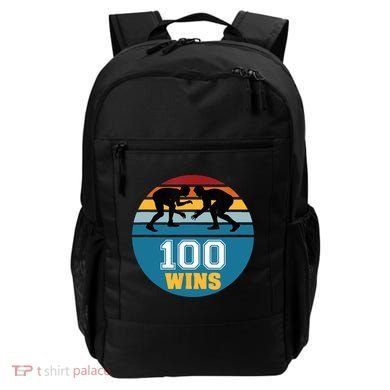 Funny 100 Wins Wrestling Gift Backpack