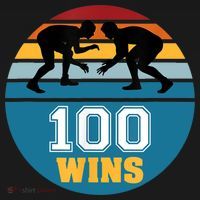 Funny 100 Wins Wrestling Gift Women's Hoodie thumb 2