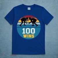Funny 100 Wins Wrestling Gift T-Shirt thumb 5