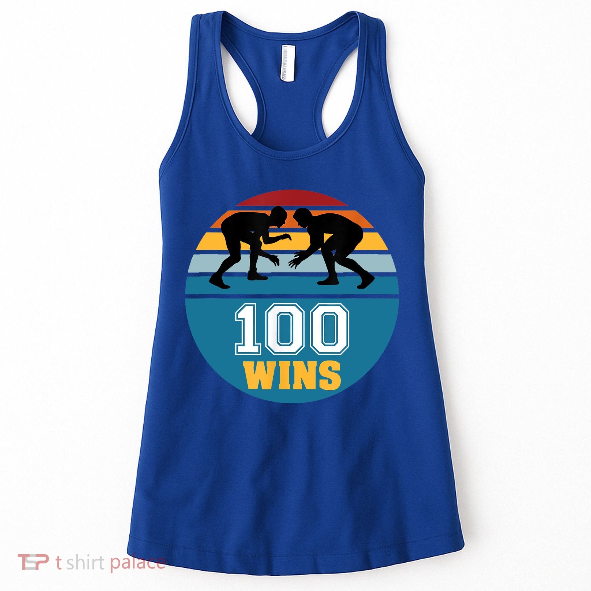 Funny 100 Wins Wrestling Gift Women's Tank Top