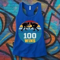 Funny 100 Wins Wrestling Gift Women's Tank Top thumb 3