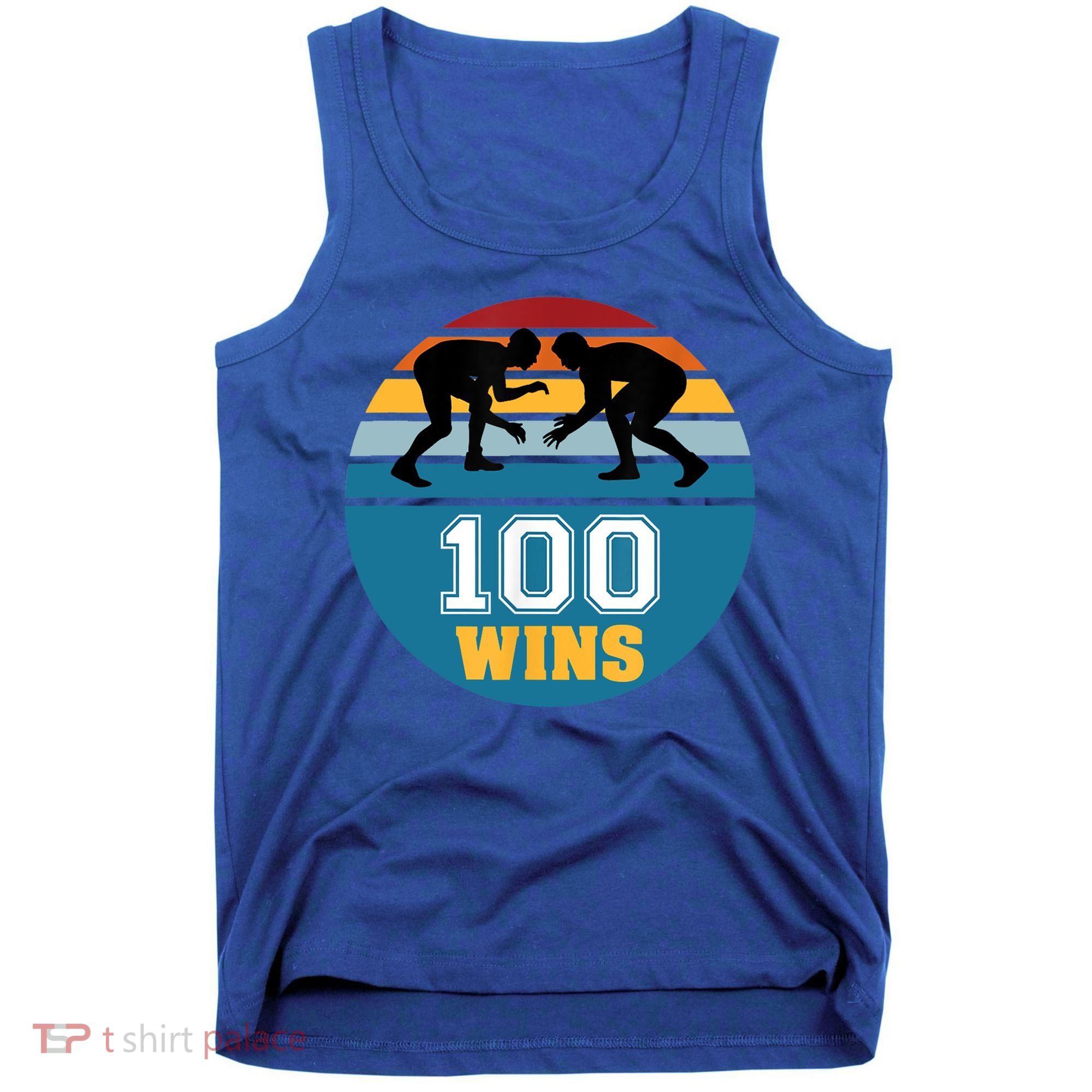 Funny 100 Wins Wrestling Gift Tank Top