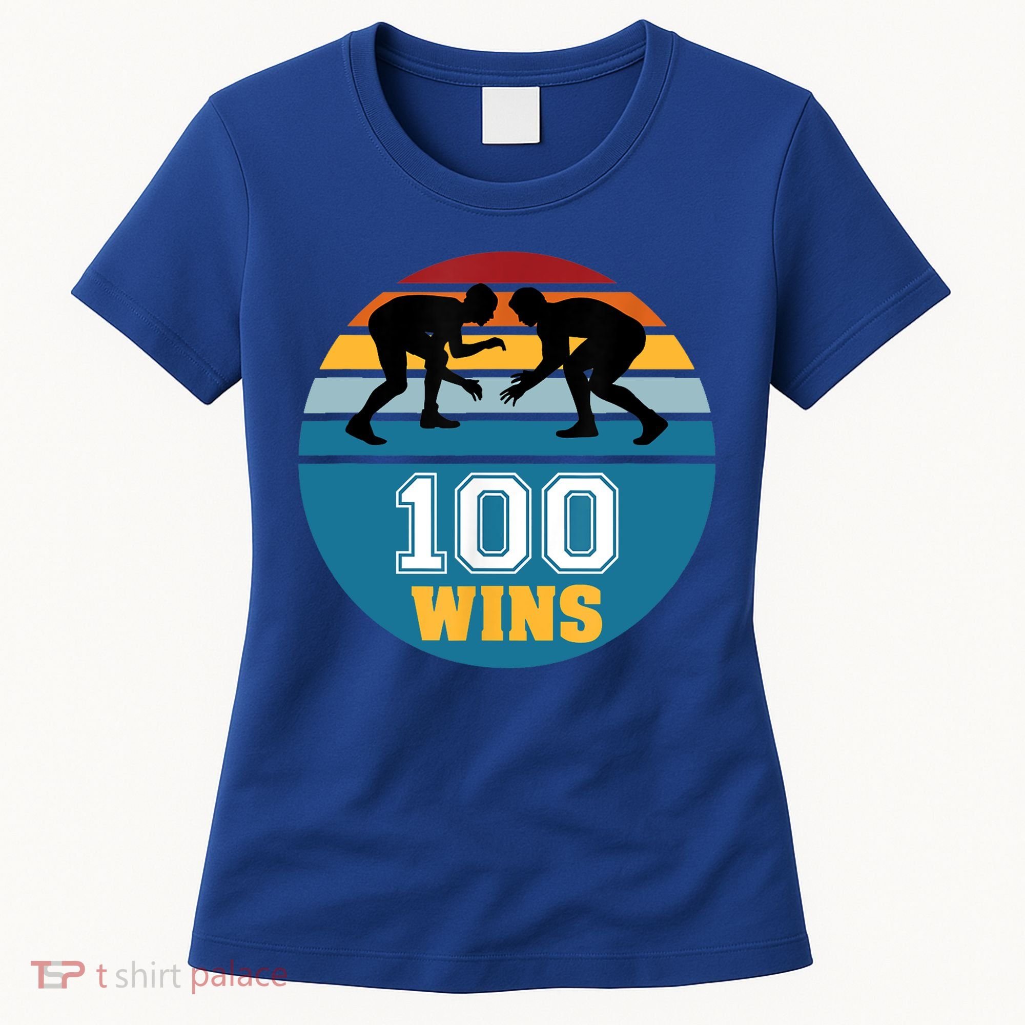 Funny 100 Wins Wrestling Gift Women's T-Shirt
