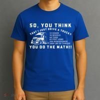 Funny 18 Wheeler Trucker Big Rig Semigifttrailer Truck Driver Funny Gift T-Shirt thumb 3