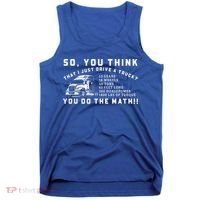 Funny 18 Wheeler Trucker Big Rig Semigifttrailer Truck Driver Funny Gift Tank Top thumb 0