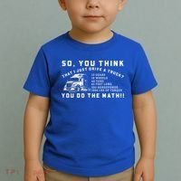 Funny 18 Wheeler Trucker Big Rig Semigifttrailer Truck Driver Funny Gift Toddler T-Shirt thumb 2