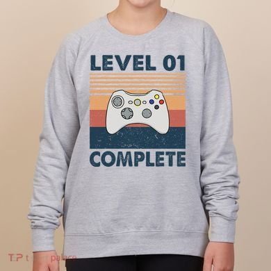Funny 1st Wedding Anniversary For Couples Level 1 Complete Women's Sweatshirt