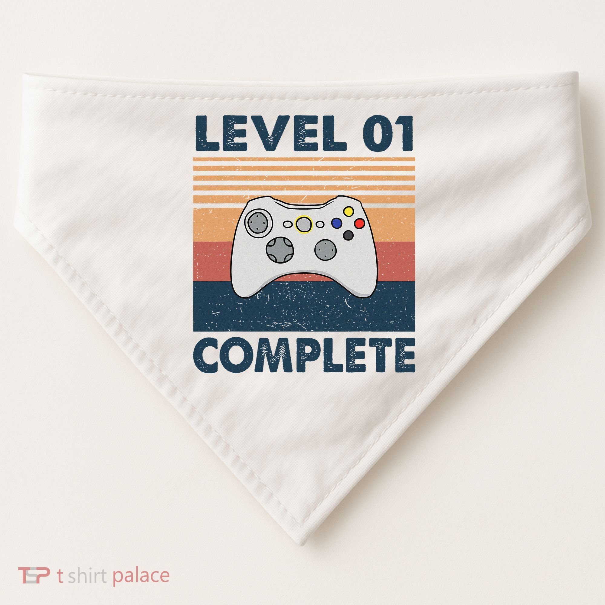 Funny 1st Wedding Anniversary For Couples Level 1 Complete USA-Made Doggie Bandana