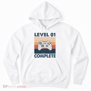 Funny 1st Wedding Anniversary For Couples Level 1 Complete Hoodie