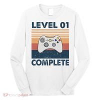 Funny 1st Wedding Anniversary For Couples Level 1 Complete Long Sleeve Shirt thumb 0