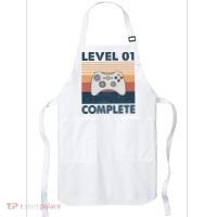 Funny 1st Wedding Anniversary For Couples Level 1 Complete Apron thumb 0