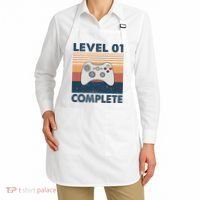 Funny 1st Wedding Anniversary For Couples Level 1 Complete Apron thumb 2