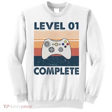 Funny 1st Wedding Anniversary For Couples Level 1 Complete Sweatshirt