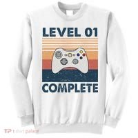 Funny 1st Wedding Anniversary For Couples Level 1 Complete Sweatshirt thumb 0