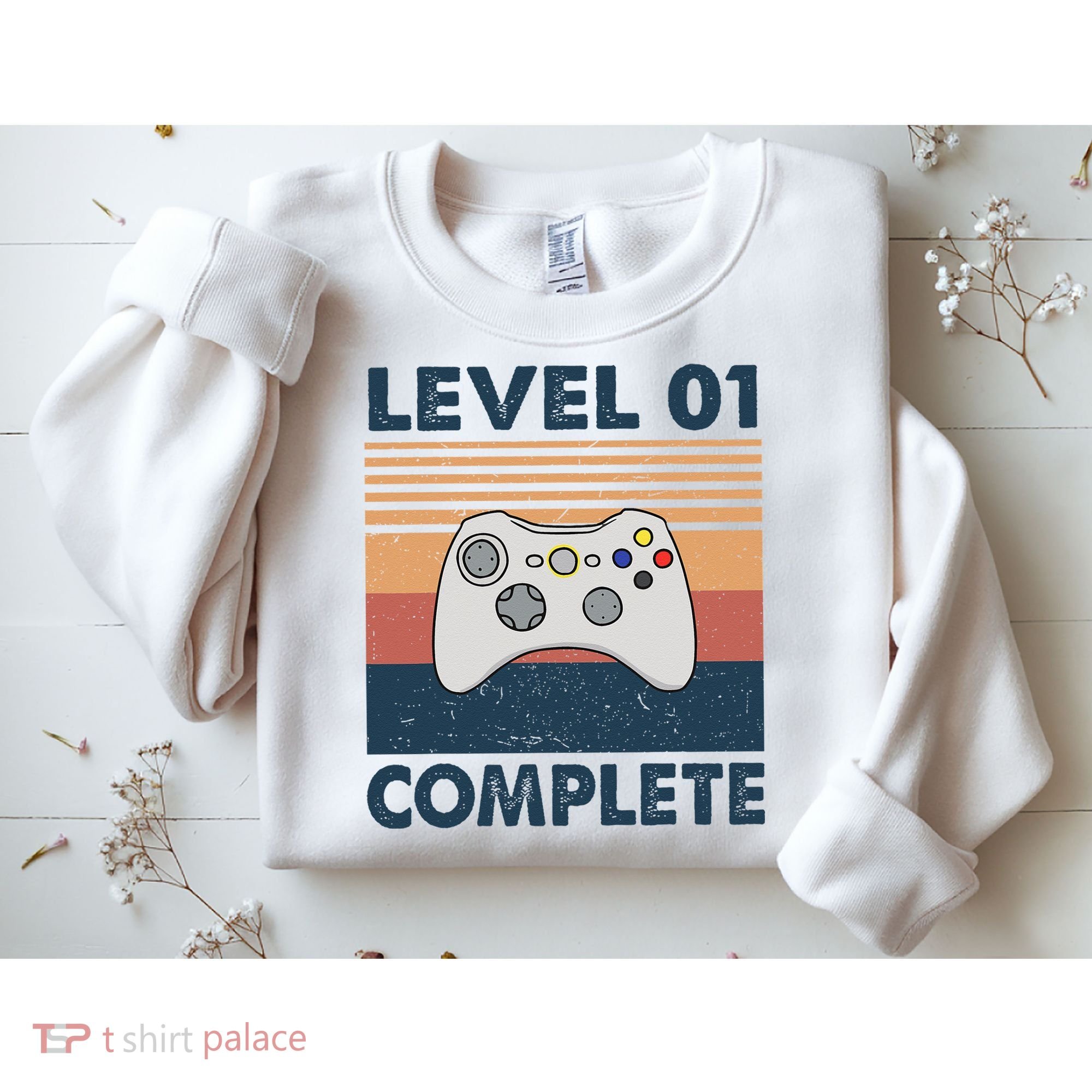 Funny 1st Wedding Anniversary For Couples Level 1 Complete Sweatshirt