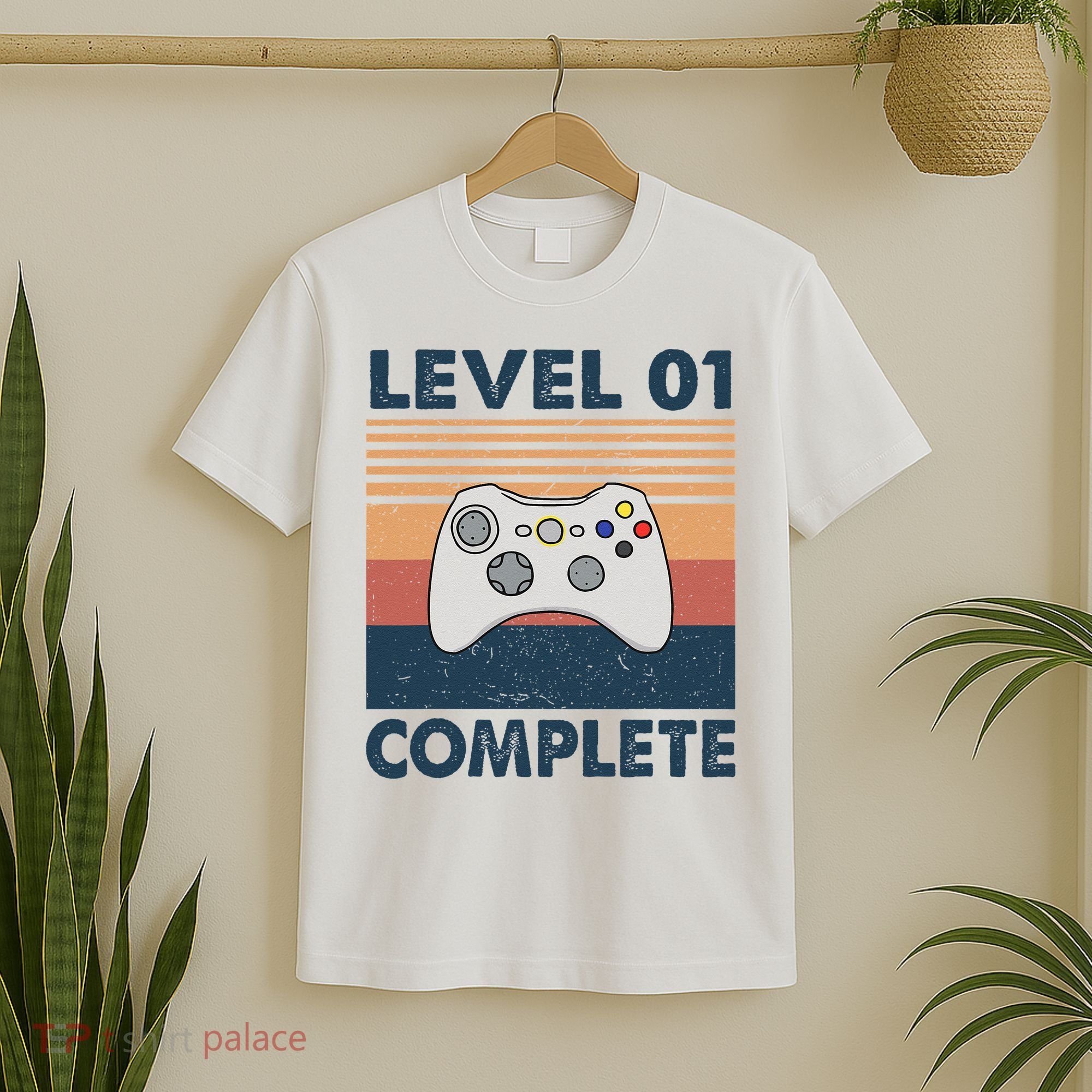 Funny 1st Wedding Anniversary For Couples Level 1 Complete T-Shirt