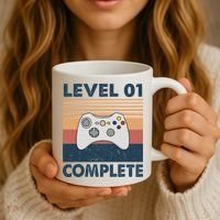 Funny 1st Wedding Anniversary For Couples Level 1 Complete Coffee Mug thumb 3