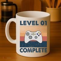Funny 1st Wedding Anniversary For Couples Level 1 Complete Coffee Mug thumb 4