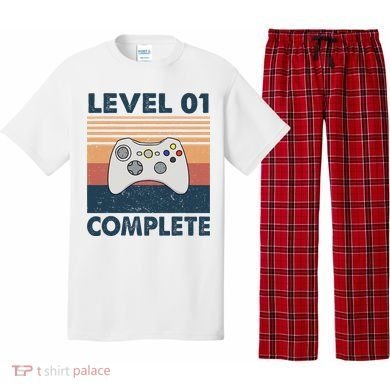 Funny 1st Wedding Anniversary For Couples Level 1 Complete Pajama Set